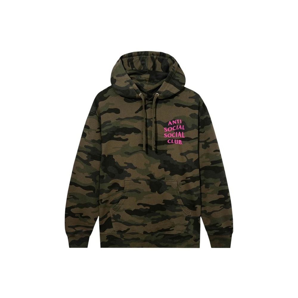 Anti Social Social Club ASSC Hoodie Camo Pink XS Oversized Streetwear Unisex
